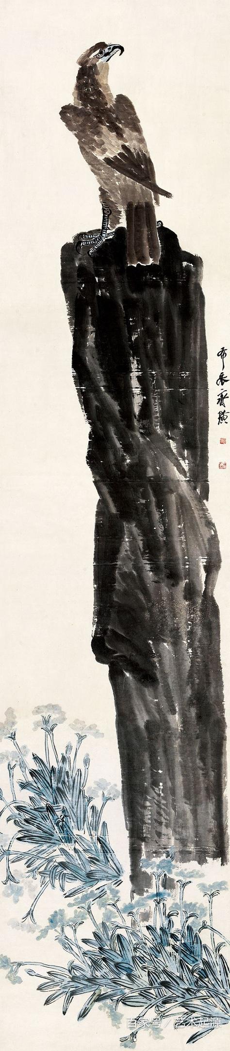 齊白石作品《英雄獨立》