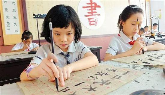 少兒書法：結構筆法都代表中國傳統文化精神