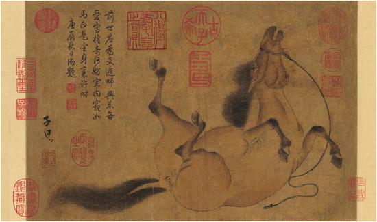 Lot 316趙孟頫 滾塵馬圖 成交價(jià)1265萬(wàn)