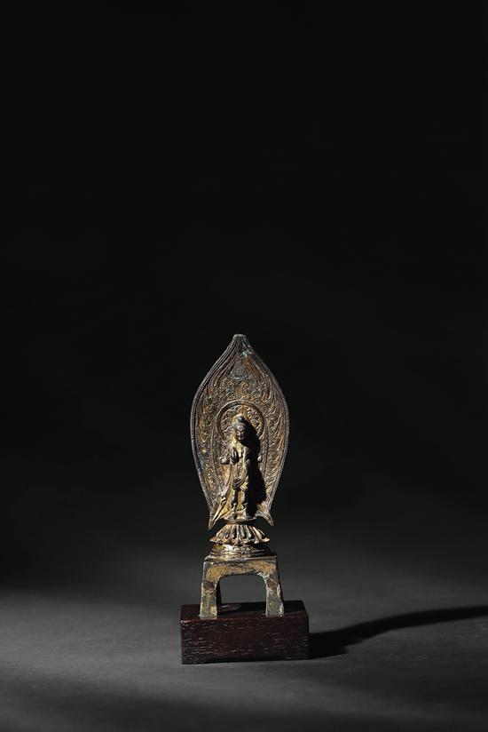 Lot3500 北魏?銅鎏金觀音立像 成交價(jià)322萬(wàn)