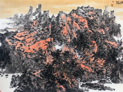 筆意浩瀚緣情志  峰巒云起吐心聲——品讀成功美術館館藏祝夫剛先生畫作有感