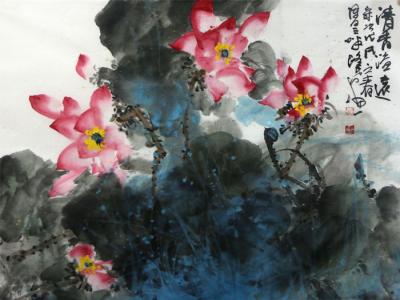 筆墨溢彩——路民參展“墨飛色舞 盛世同慶?成功美術館‘喜迎國慶70周年書畫邀請展’”作品賞析