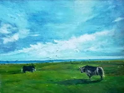 自然淳樸 高原情深——徐春安油畫參展“墨飛色舞 盛世同慶?成功美術館‘喜迎國慶70周年書畫邀請展’ ”