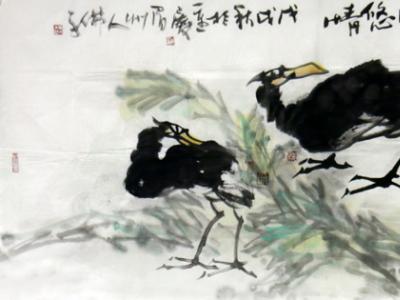 筆墨從意象 造型見神韻——呂應鑫參展“墨飛色舞 盛世同慶·成功美術館‘喜迎國慶70周年書畫邀請展’”作品賞析