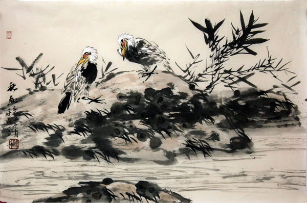 酣暢淋漓 道蘊(yùn)畫(huà)理——淺談成功美術(shù)館館藏梁時(shí)民花鳥(niǎo)畫(huà)作及審美意義