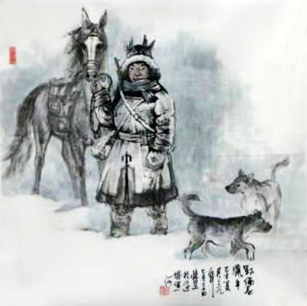 筆墨生情 趣味別出——姜榮慧人物畫參展“成功美術館名家書畫全國巡展·西寧展”
