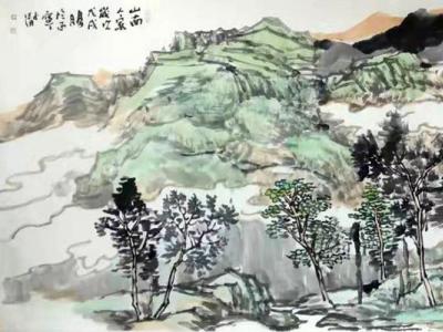 青綠氣韻寫山水清音——徐子清山水畫參展“成功美術館名家書畫全國巡展·石家莊展”