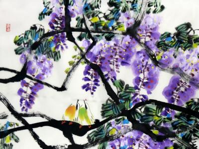 筆墨有韻 色彩飽滿——趙先聞畫作參展“成功美術館名家書畫全國巡展·石家莊展”