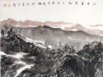 青山有知音 水墨藏意趣——陳秀梅山水畫參展“成功美術館名家書畫全國巡展·石家莊展”
