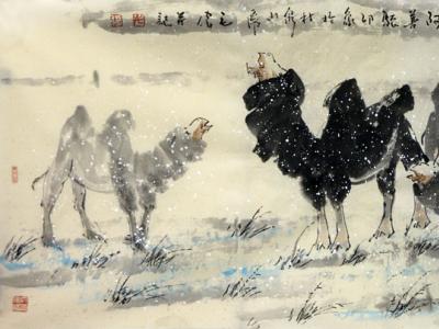 水墨交融 筆意開闊——毛偉畫作參展“成功美術館名家書畫全國巡展·石家莊展”