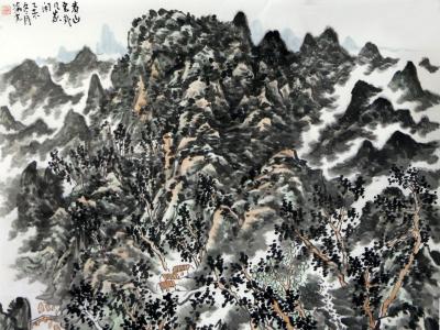 渾厚蒼潤 意蘊生動——楊渝光山水畫參展“成功美術館名家書畫全國巡展·石家莊展”