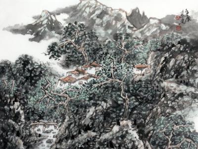 筆墨蒼樸 格調(diào)渾厚——安忠山水畫(huà)淺析
