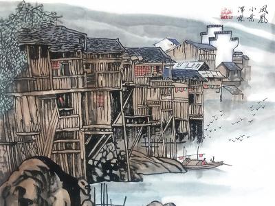 苗鄉山水 湘西情韻——李澤霖先生畫作入展成功美術館“全國名家書畫庚子迎新春邀請展”