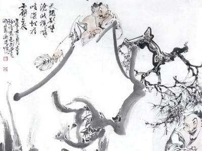 寫意灑脫 墨蘊悠然——鐘鳴人物畫入展成功美術館“全國名家書畫庚子迎新春邀請展”