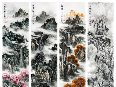 墨彩豐富寫四季山水——劉萬秋畫作入展“筆墨傳真情·丹青獻愛心”全國名家書畫展