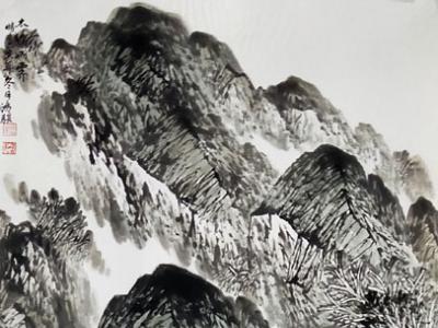 筆寫時相 太行雨霽——孫鴻駿先生參展“筆墨傳真情 丹青獻愛心”全國名家書畫展