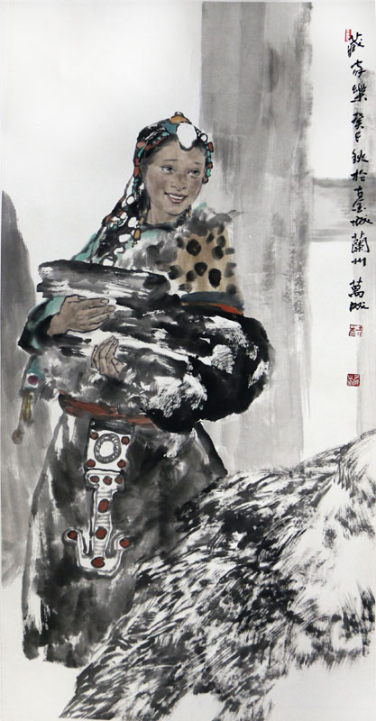 以神取象 以景寫人——淺談王萬成先生人物繪畫創作