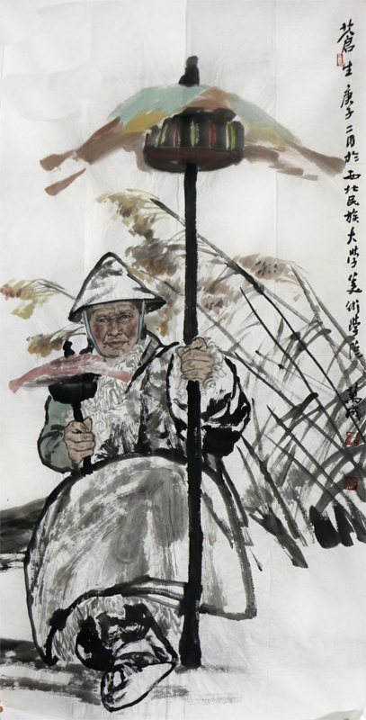 以神取象 以景寫人——淺談王萬成先生人物繪畫創作