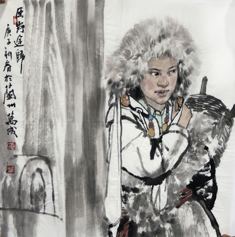 以神取象 以景寫人——淺談王萬成先生人物繪畫創作
