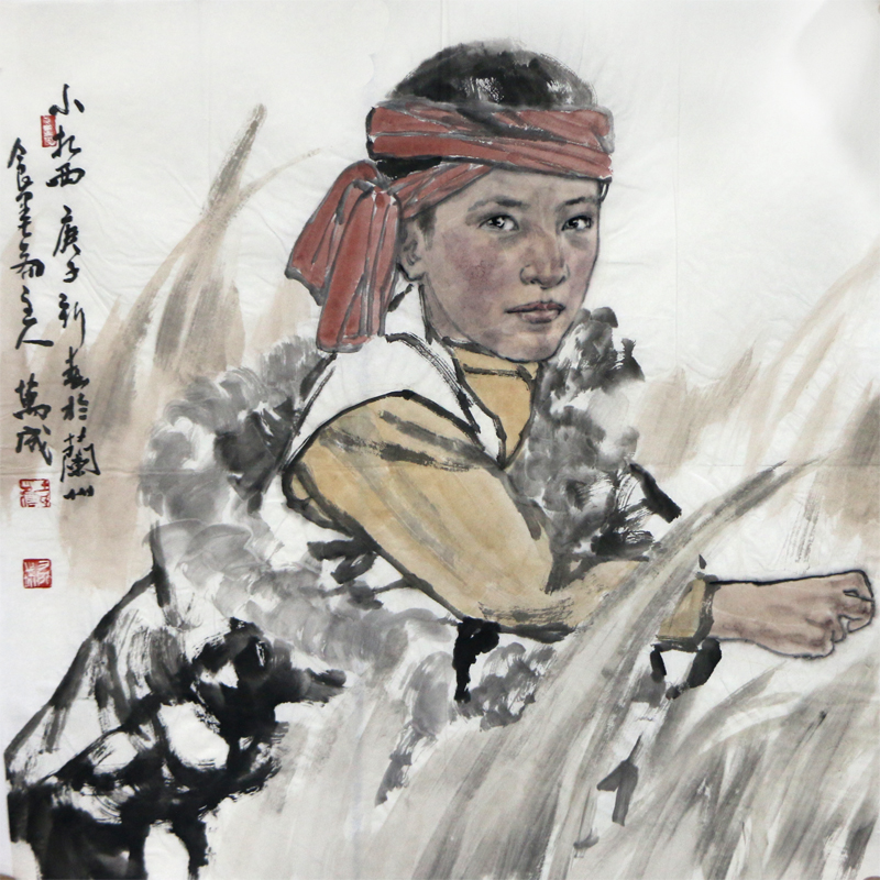 以神取象 以景寫人——淺談王萬成先生人物繪畫創作