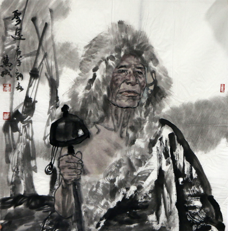 以神取象 以景寫人——淺談王萬成先生人物繪畫創作