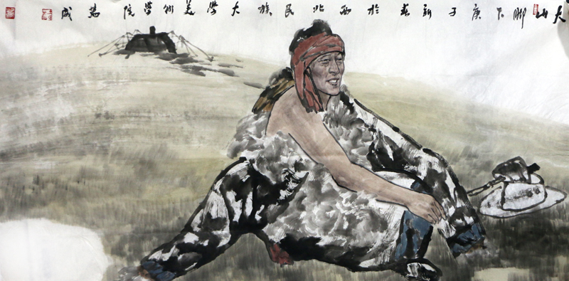 以神取象 以景寫人——淺談王萬成先生人物繪畫創作
