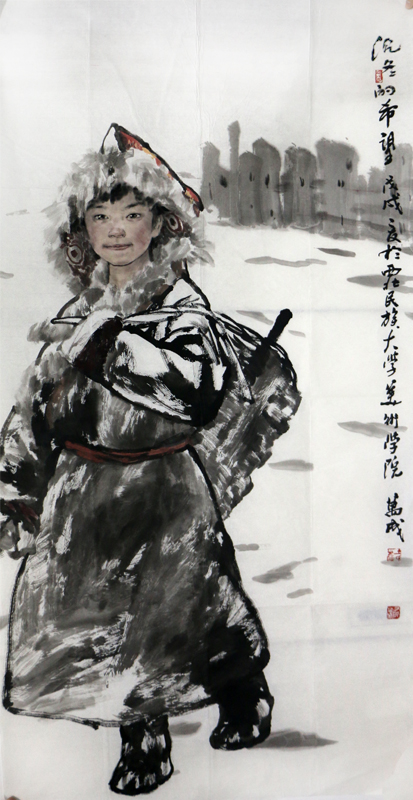 以神取象 以景寫人——淺談王萬成先生人物繪畫創作