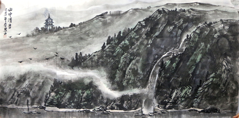 枯而含潤 簡而有骨——淺談王界山先生山水畫作由“焦墨”到“水墨”的藝術(shù)嬗變