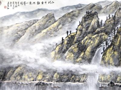 枯而含潤 簡而有骨——淺談王界山先生山水畫作由“焦墨”到“水墨”的藝術嬗變