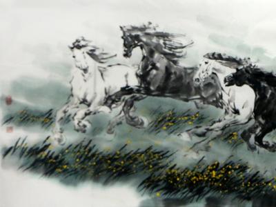 水墨豪放寫駿馬精神——成功美術館館藏南惲笙國畫馬作品賞析