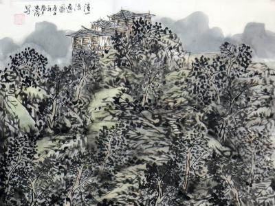 幽靜深邃  蒼潤靜謐——王忠雁山水畫作品欣賞