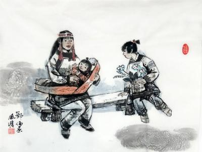 造型生動 筆墨傳神——姜榮慧畫作入展成功美術館“墨彩汗流香 勞動入畫境?全國名家書畫藝術展”