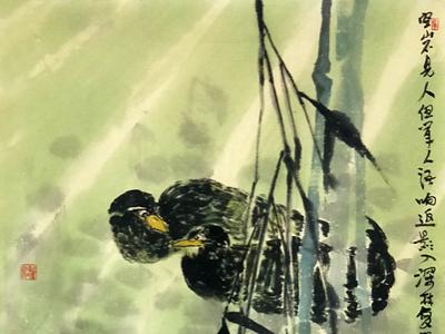 墨色潤澤 氣象空靈——劉新春花鳥畫入展成功美術館“墨彩汗流香 勞動入畫境?全國名家書畫藝術展”