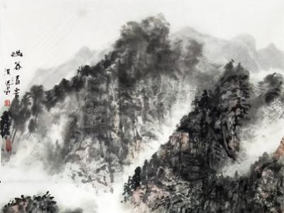 墨繪雅境 筆抒情懷——洪濤山水畫參展成功美術(shù)館“墨彩汗流香 勞動入畫境·全國名家書畫藝術(shù)展”