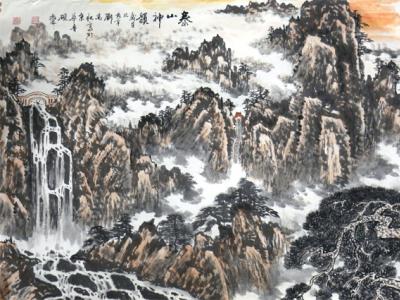 岱岳神韻 煙嵐無際——劉萬秋先生參展“霜后圃園 爛漫年華?成功美術館全國名家書畫邀請展”