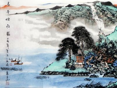江山勝景 家國情懷——王成碩山水畫入展“霜后圃園 爛漫年華·成功美術館全國名家書畫