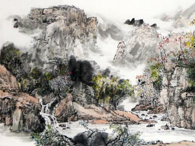 色彩絢爛  詩意沁懷——成功美術館館藏李長勝國畫山水作品賞讀  