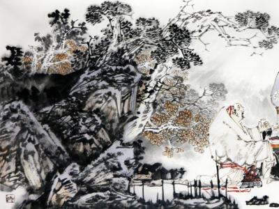 格調高雅 韻味悠遠——王巨亭人物畫入展“不忘初心?砥礪奮進”成功美術館全國名家書畫展