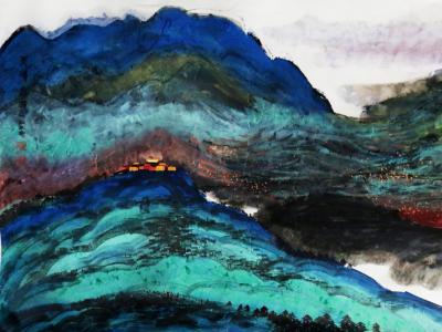 彩墨淋漓 氣勢渾厚——成功美術館館藏郭子源彩墨山水畫賞析