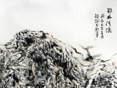 線寫山水境界高——張鎖誠山水畫入展“不忘初心?砥礪奮進”成功美術館全國名家書畫展