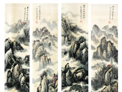 墨彩蒼潤 氣韻渾厚——館藏著名畫家盧俊才山水畫在《西部成功書畫家》刊發