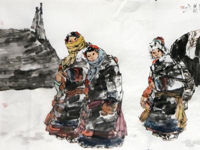 磅礴筆墨寫高原風情——成功美術館館藏李偉高原人物畫賞析