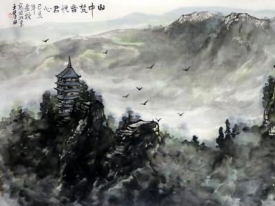 墨色蒼潤 意趣清雅——著名畫家王界山山水畫在“翰墨丹青耀金秋?全國名家書畫展”展出