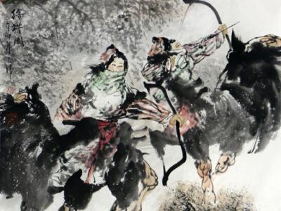 墨韻高致寫西部精神——著名畫家胡正偉人物畫在“翰墨丹青耀金秋?全國名家書畫展”展出