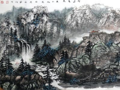 墨彩恣肆寫祁連神韻——趙為民山水作品在“翰墨丹青耀金秋?全國名家書畫展”展出