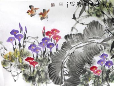 清新恬淡 意趣豐富——牧青花鳥作品在“翰墨丹青耀金秋?全國名家書畫展”展出