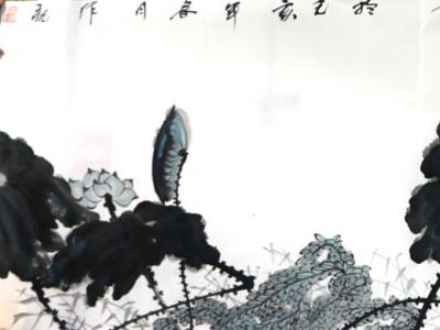 心清寫勁荷 意贍染云水——西安美院中國畫院副院長魏富乾先生參展“翰墨丹青耀金秋?全國名家書畫展”作品賞析