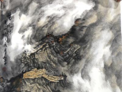 墨生云嵐 筆寫石堅——米和平山水作品在“翰墨丹青耀金秋?全國名家書畫展”展出
