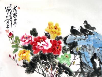色彩飽滿 意境雅暢——山湘子花鳥畫參展“丹青流美?成功美術館全國名家書畫西寧展”