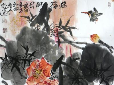 映日荷塘 韻出天然——牧青先生作品參展 “丹青流美?成功美術館全國名家書畫西寧展”作品賞析